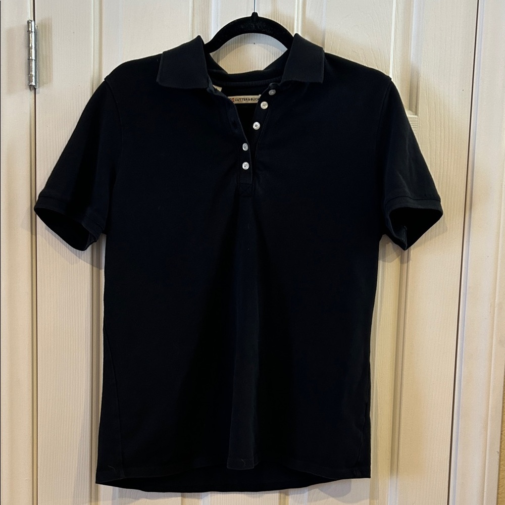 2/$15 Cutter & Buck Women's Black Short Sleeve Polo XL